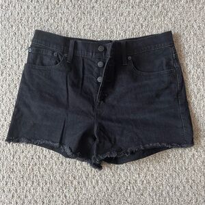 J. Crew Black Jean Shorts